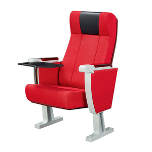 Silla de Auditorio Manwa Expo HB607-2 Rojo Palo de Rosa con Tablero de Escritura, Silla Escolar, Muebles para Teatro - Product Image 1