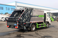 Camion Compacteur à Ordures SINOTRUK HOWO 4x2 Diesel à Chargement Arrière, Corps de Compression Scellé, Véhicule pour Déchets Municipaux, Vente Directe Usine