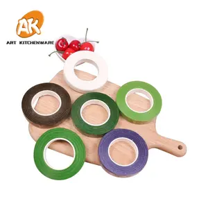 AK Colored Paper Florist Floral Stem Wrap Artificial Powerful Adhesive Seal Tape For Packing Flowers