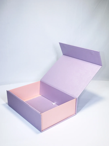 Boîte en carton pliable de luxe, emballage cadeau argenté, boîtes rigides en papier magnétique avec couvercle pour vêtements - Product Image 2