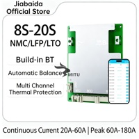 JBD DB20SA02 8S-20S Smart BMS 72V Ternary Li-ion 20A-60A Protection Board UART Bluetooth Balance Same Port Auto Detect 3oz