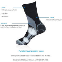 Chaussettes de sport d'extérieur personnalisées, épaisses, tricotées, confortables, respirantes, imperméables, pour l'automne