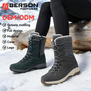Vendita Diretta dalla Fabbrica, Stivali da Neve da <span class=keywords><strong>Donna</strong></span> con Suola in Gomma Antiscivolo, Resistenti agli Urti, <span class=keywords><strong>Scarpe</strong></span> da <span class=keywords><strong>Trekking</strong></span> per Superfici Ghiacciate - Product Image 1