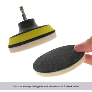 Đế đánh bóng len nhiều kích cỡ, móc và vòng, đế đánh bóng len nén, đế đánh bóng bằng nỉ len cho dụng cụ quay, đánh bóng kính đá - Product Image 3