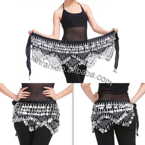 DE001 Atacado 320pcs Coin Dança do Ventre Triângulo <span class=keywords><strong>Fringe</strong></span> <span class=keywords><strong>Hip</strong></span> <span class=keywords><strong>Scarf</strong></span> - Product Image 3