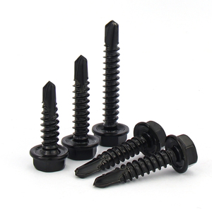 Vis autoperceuses hexagonales en acier inoxydable noir 410 M4.2 M4.8 M5 pour toitures en acier coloré - Product Image 2