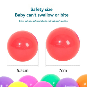 Chi phí-hiệu quả sinh thái thân thiện PE bé Đại dương bóng 1 túi <span class=keywords><strong>100</strong></span> pcs 5.5cm 7cm đồ chơi bơm hơi cho trẻ em chơi cho công viên giải trí - Product Image 5