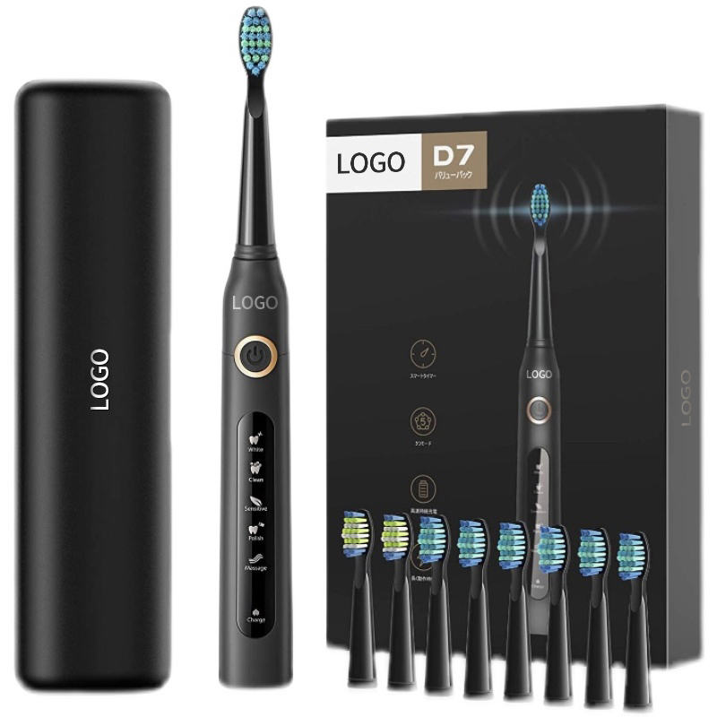 Waterproof IPX7 Electric Sonic Toothbrush 3.7V Rechargeable Toothbrush