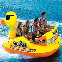 Bateaux gonflables pour 5 personnes, adultes et enfants, canapé flottant géant, canapé d'eau, tubes de ski nautique, canard gonflable