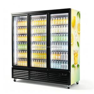 Nuevo Refrigerador Vertical Comercial de Tres Puertas 2026, Vitrina Exhibidora de Bebidas Silenciosa para Tiendas de Abarrotes - Product Image 2