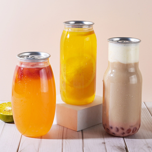 500ml High Quality Plastic Pet Transparent Can Juice Bottles Soft Drink Can