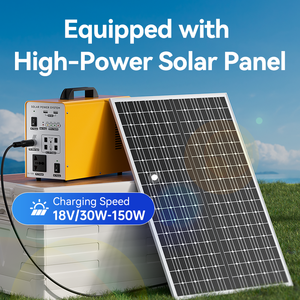 ชุดระบบพลังงานแสงอาทิตย์สำหรับบ้าน PicoSolar PN-DJ1220 Pine 300W พร้อมแบตเตอรี่ LifePO4 แผงโซลาร์เซลล์แบบโมโนคริสตัลไลน์ซิลิคอน ตัวควบคุม MPPT/PWM ระบบไฟฟ้ากระแสสลับ - Product Image 2