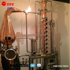 DYE 150L 200L 300L attrezzatura per distillazione gin rum whisky brandy vodka <span class=keywords><strong>grappa</strong></span> Tequila macchina ibrida ancora