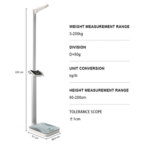 Báscula analizadora de grasa corporal IMC Báscula de peso de altura ultrasónica para adultos - Product Image 3