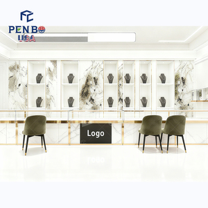 Biểu tượng tùy chỉnh chìa khóa trao tay đồ trang sức cửa hàng thiết kế nội thất hình ảnh cao cấp Glass LED chiếu sáng kim cương tủ trưng bày cho cửa hàng đồ trang sức - Product Image 4