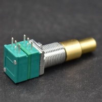 Potentiomètre rotatif double concentrique empilé à 6 broches, potentiomètre de contrôle du volume et du tonalité à double axe coaxial pour guitare électrique et basse