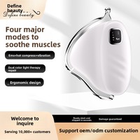 Masseur musculaire portatif en alliage de chrome en forme de navire avec moteur sans balais, 4 modes, batterie rechargeable et fonction chauffante