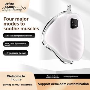 クロム合金製船型ハンドヘルドパーカッションマッサージ器、ブラシレスモーター搭載、4-in-1モード、充電式バッテリー、ヒート機能付き - Product Image 2