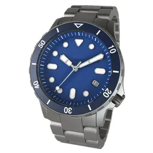 Mens Automatische Sapphire Crystal Polshorloge Titanium NH35 Dive Horloges