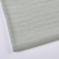 Tissu mélangé de haute qualité pour vêtements féminins, 65% rayonne, 35% polyester, 90 GSM, richement texturé, tissé, léger