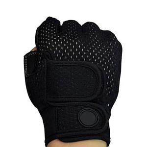 Gants de fitness demi-doigts en polyester, respirants, légers, haute performance, pour haltérophilie, avec logo personnalisé, prix abordable, les plus vendus - Product Image 2