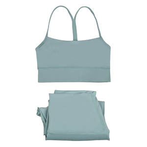 Conjunto de yoga para mujer, sujetador deportivo rosa y leggings, ropa de yoga para entrenamiento de alta intensidad, fitness, correr y entrenamiento. - Product Image 5