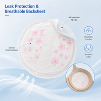 MummyFriend Disposable Three-Dimensional Absorbent Breathable Breast Pads Hot-air Non-Woven Fabric SAP Wood Pulp Maternity for