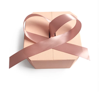 Boîte en papier octogonale à double porte personnalisée et créative, emballage de Noël pour cosmétiques et maquillage, boîte cadeau avec couvercle magnétique et ruban