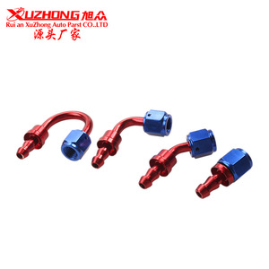 ข้อต่อท่อน้ำมัน Xuzhong An4 0-180 องศา อลูมิเนียม สีแดง สีน้ำเงิน สำหรับอัพเกรดระบบระบายความร้อนรถยนต์ - Product Image 1