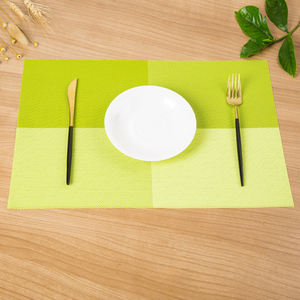 เสื่อรองจานสี่เหลี่ยมแบบเรียบง่าย,แผ่นรองปูโต๊ะ PVC แผ่นฉนวนกันความร้อนกันน้ำแผ่นรองจานชา - Product Image 3