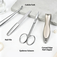 Ensemble de soins personnels, coupe-ongles, kit de toilettage de voyage, outils à ongles en acier inoxydable, ensemble de manucure et de pédicure avec étui de voyage, boîte cadeau