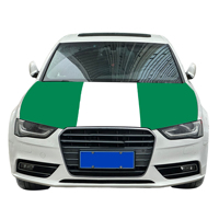 Vente en gros 120x150cm durable Polyester Nigeria capot de voiture couvre résistant à l'usure drapeau bannières pour automobile assurance éducation fin