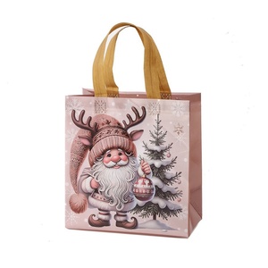 Bolsa de Regalo Cuadrada con Temática Navideña al por Mayor, de Tela No Tejida Gruesa y Reutilizable para Empacar Regalos Navideños - Product Image 6