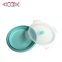 Hermétique Silicone Pliable Boîte De Stockage des Aliments