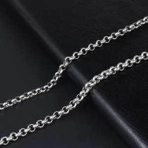 Men's <b>Titanium</b> Steel Necklace <b>Chain</b> 3.0mm 4.0mm Minimalist Fashionable Geometric Design Gift Jewelry CE482 - Product Image 4