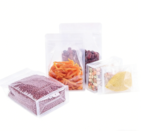 Sachet d'emballage alimentaire à huit soudures latérales, transparent, en PET+PE, refermable, épaissi, pour aliments pour animaux, chips, thé et café