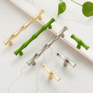 JAYA 绿竹形锌合金橱柜拉手和旋钮现代抽屉衣柜橱柜家具五金配件 - Product Image 3