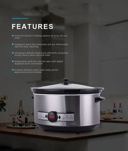 Cuisinières multifonctions programmables et mijoteuses de 3,5 L/4,5 L/6,5 L/8,0 L (6 quarts) avec réglage de la minuterie - Product Image 3