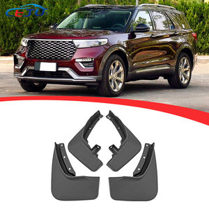 4 pièces de garde-boue en plastique noir pour voiture, garde-boue avant et arrière, élargisseurs d'ailes, accessoires extérieurs aérodynamiques, compatibles avec Ford <span class=keywords><strong>Explorer</strong></span> 2020-2022 - Product Image 1