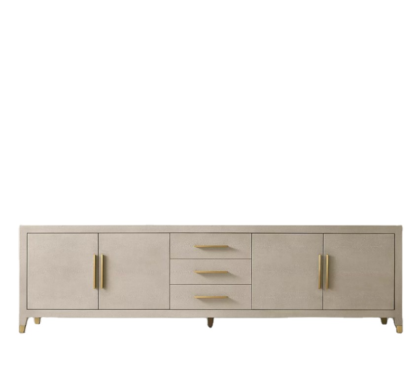 console tables wood modern luxury indoor furniture panel 4-door media console