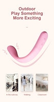 Vibrador sexual con interacción por video a través de APP, múltiples colores, plegable