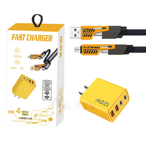 Cargador <span class=keywords><strong>de</strong></span> teléfono <span class=keywords><strong>de</strong></span> carga <span class=keywords><strong>de</strong></span> alta velocidad Cargador <span class=keywords><strong>de</strong></span> viaje <span class=keywords><strong>de</strong></span> alta potencia <span class=keywords><strong>de</strong></span> 120W 2 puertos Usb 2 Pd 20W Adaptador <span class=keywords><strong>de</strong></span> carga rápida para teléfono <span class=keywords><strong>Samsung</strong></span> - Product Image 1