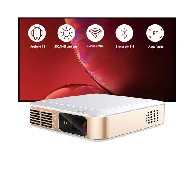 HD 1080P 3D 4K Mini LED Wifi Smart Beamer Video Movie Full 4K Android DLP Projector 2G RAM Wireless Game Projector