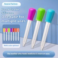 5ml Silicone Transparent Durable Enfants Sûr Liquide Pipette Compte-gouttes Bébé Drinkware Accessoire pour Nourrir L'eau Jus De Fruits ou De La Médecine