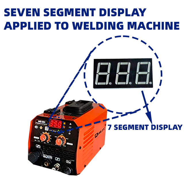0.56 Inch 3 Digit 7 Segment Led Display Red Light Bright Clear for Industrial Temp Control Instrument Indicator Module