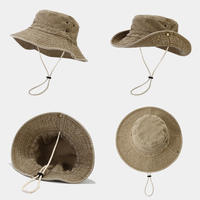 Chapeau Bob en Coton Lavé Personnalisable avec Logo – Protection UV Respirante et Ajustable pour Pêcheur et Activités de Plein Air