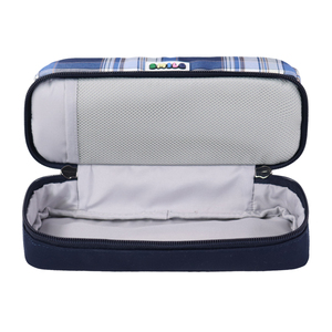 Primary And Secondary Students Pencil Box Office Culture Stationery Bag Plaid Pencil <b>Pouch</b> Custom Double Layer Simple - Product Image 5