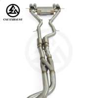Échappement arrière Z Style à longueur égale pour BMW M3 F80 M4 F82 3.0T S55 avec tube intermédiaire et résonateur