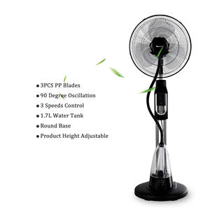 Sibolux 1,7 tanque de agua ventilador Personal interior de pie ventilador eléctrico con enfriador de niebla DC Motor aire agua ventilador de niebla - Product Image 2