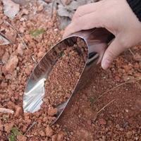 Acier inoxydable Jardin Bonsaï Sol Seau Pelle Main Métal Sol Scooper Succulent Plantation Rempotage Terre Scoop